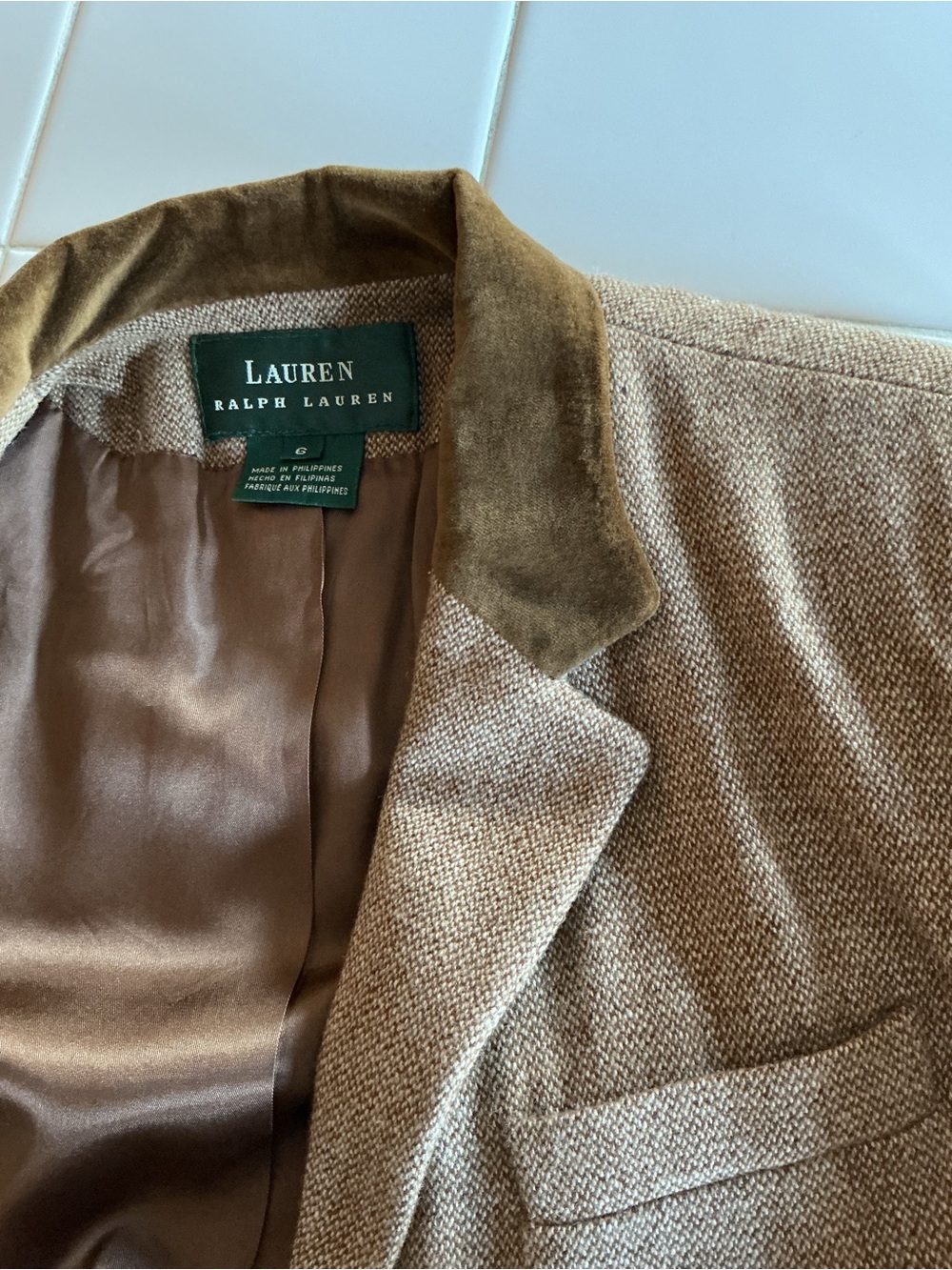 Lauren Ralph Lauren Vintage Wool Tweed Equestrian Hunting Jacket - Picture 14 of 15